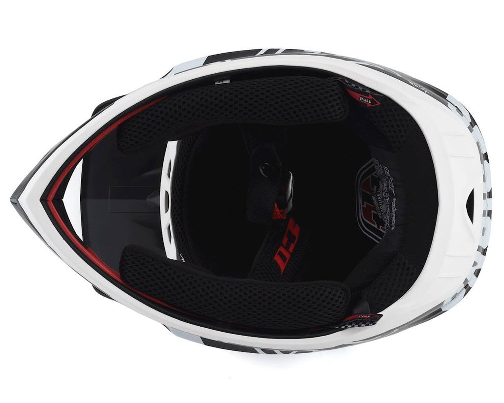 White-Black D3 Fiberlite Helmet - XL R659035