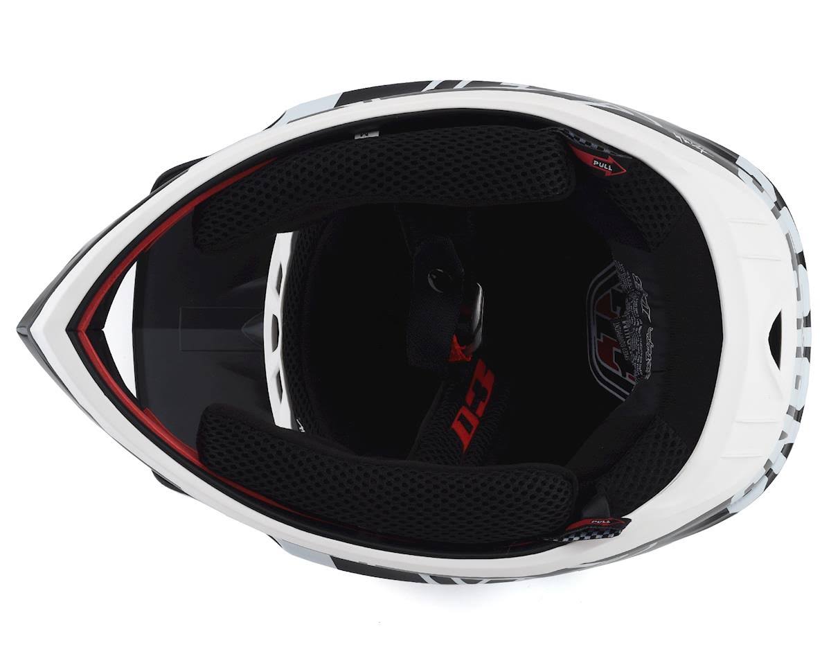 White-Black D3 Fiberlite Helmet - XL R659035