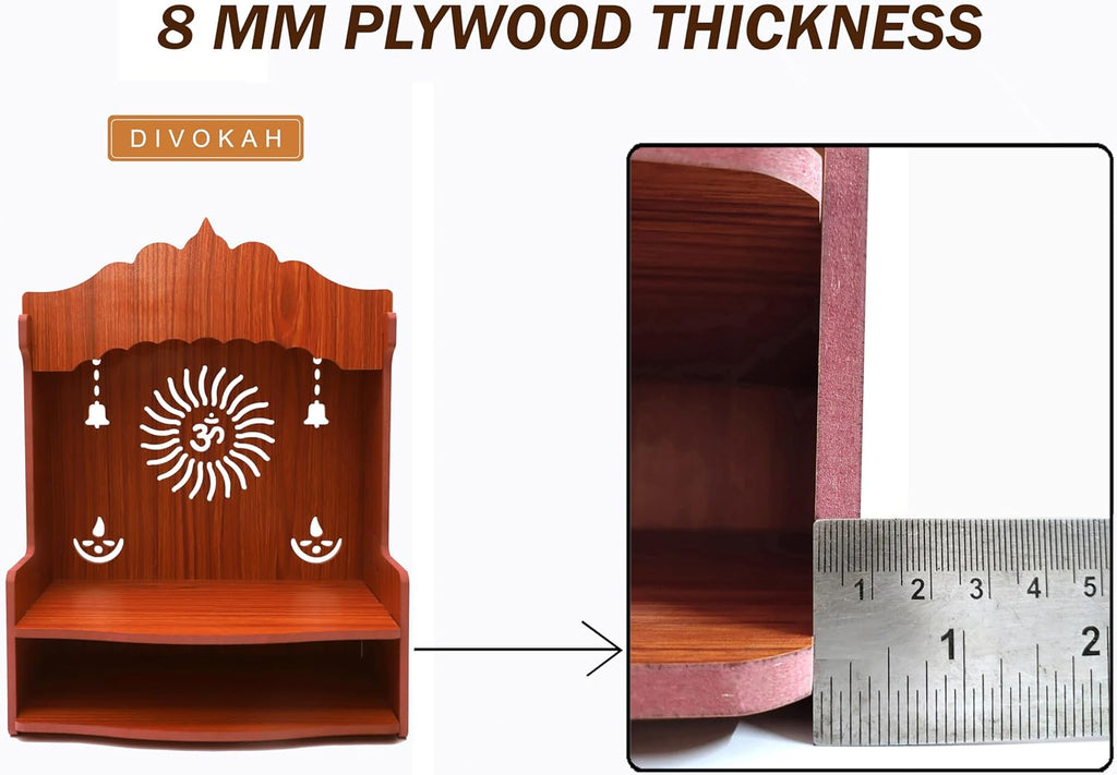 Mdf Wooden Wall Mounted Temple Z9411