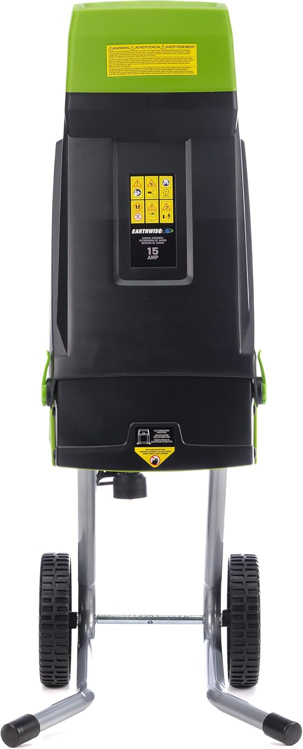 15-Amp Electric Corded Chipper/Shredder with Collection Bag F59991