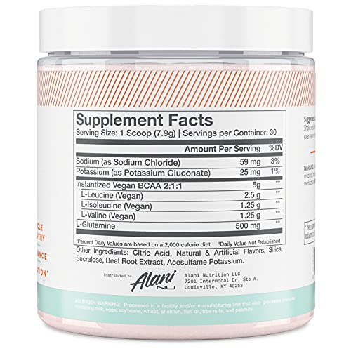 SOUR PEACH RING BCAA Supplement Powder 30 Servings Q883716