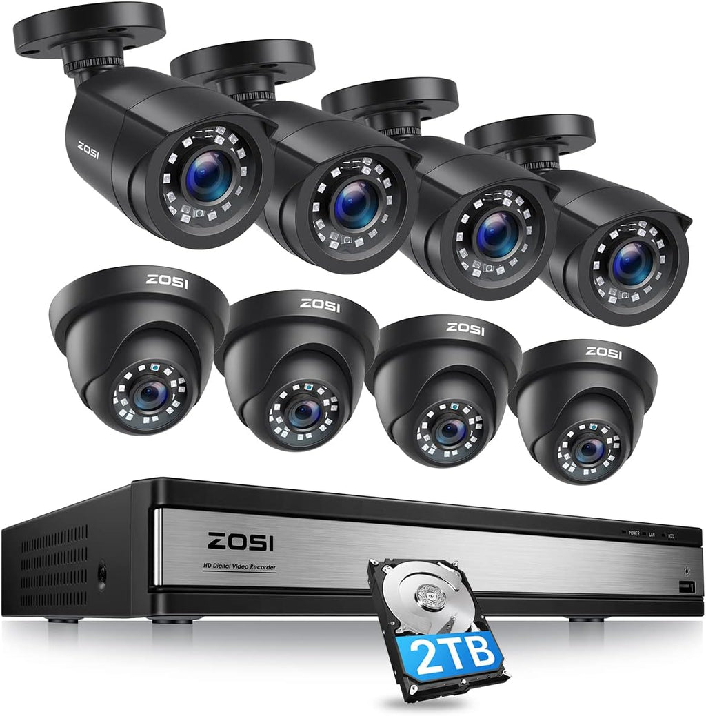 16CH 1080P Security Camera System with 2TB Hard Drive D337