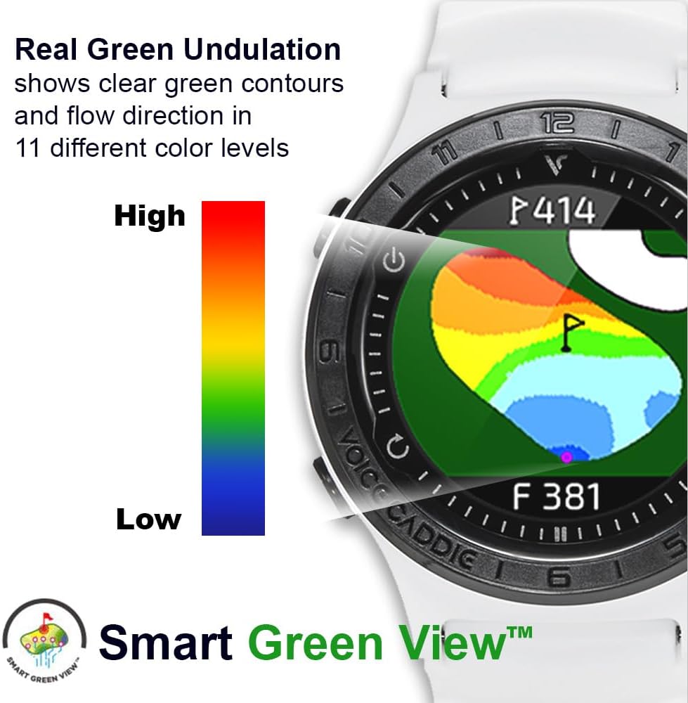 Lightweight Hybrid Golf GPS Watch with Slope Mode and Color Touchscreen M50886