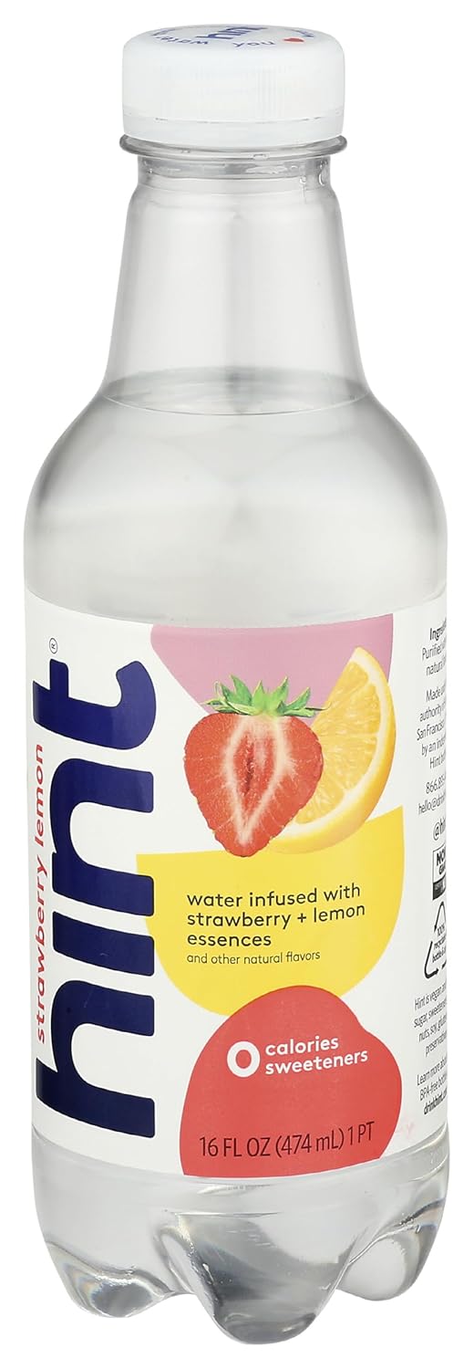 Strawberry Lemon Infused Water, 16 Fluid Ounce (Pack of 12) B3763