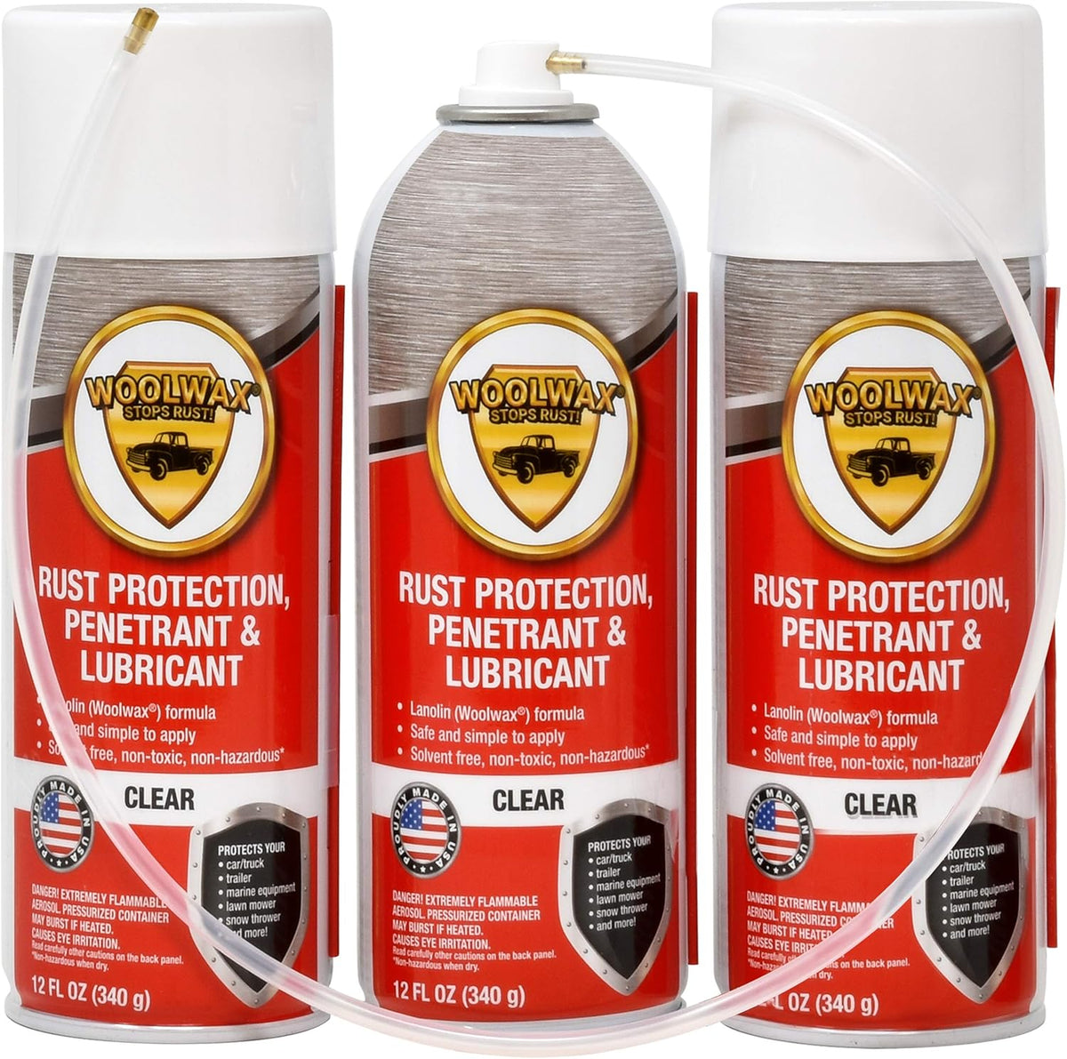 12 Oz 3 Pack Aerosol Spray Can Rust Inhibitor Anti Corrosion Penetrant Lubricant O70348