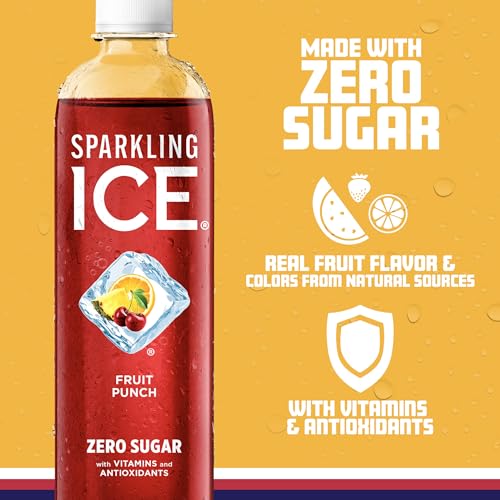 Zero Sugar Black Raspberry Sparkling Water, 17 fl oz Bottles (Pack of 12) C440878