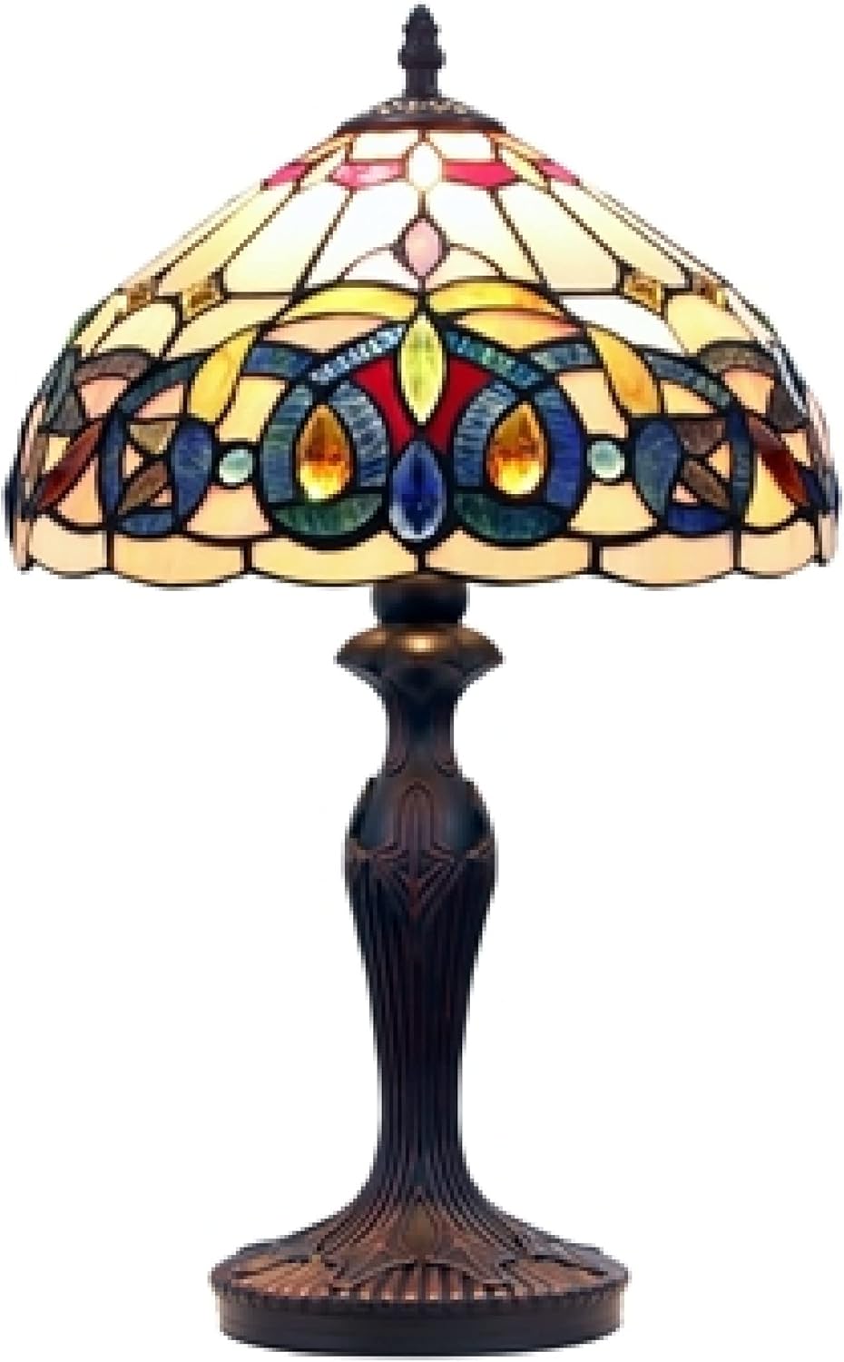 Dark Bronze 1 Light Table Lamp 12" Shade A35477