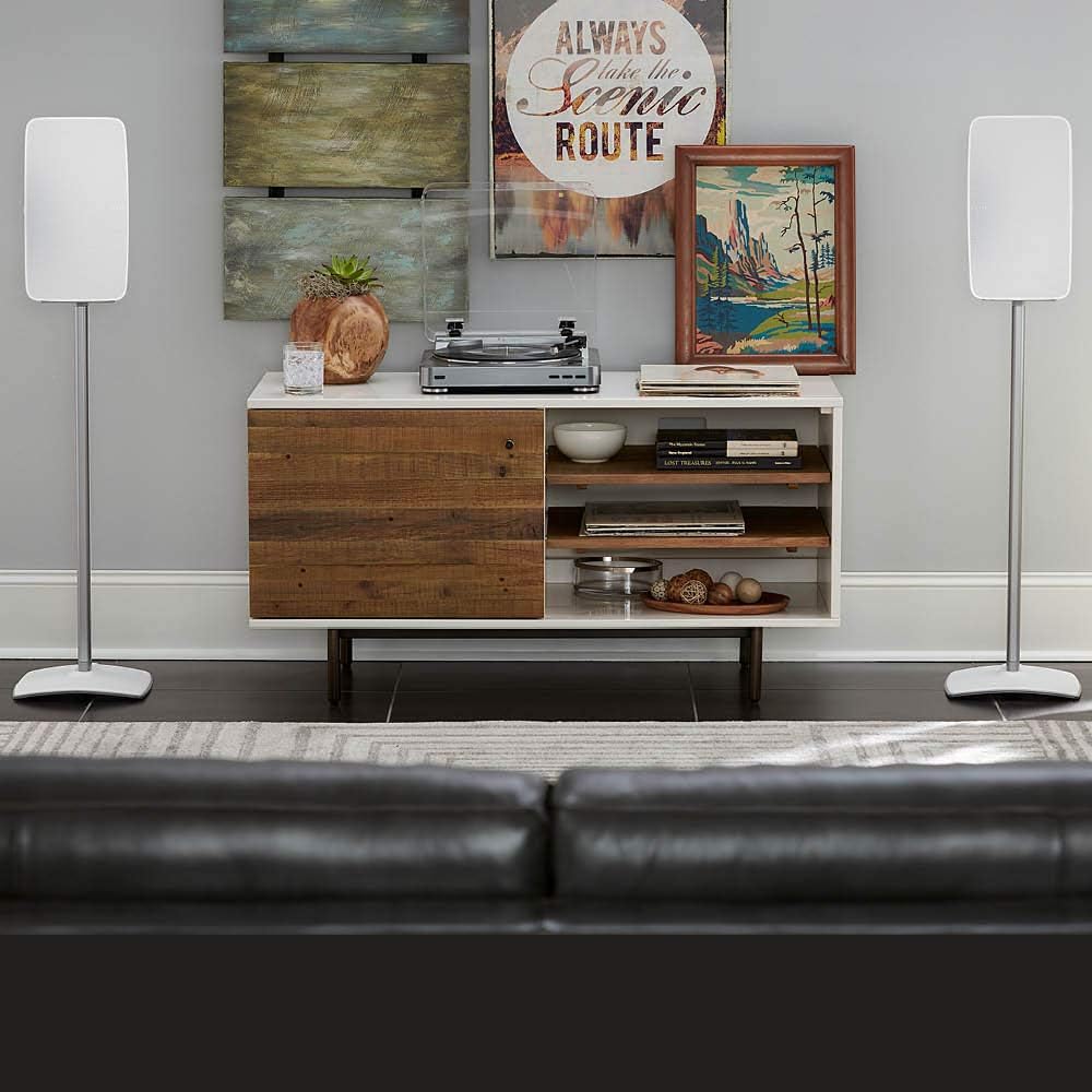 White Wireless Speaker Stand M890503