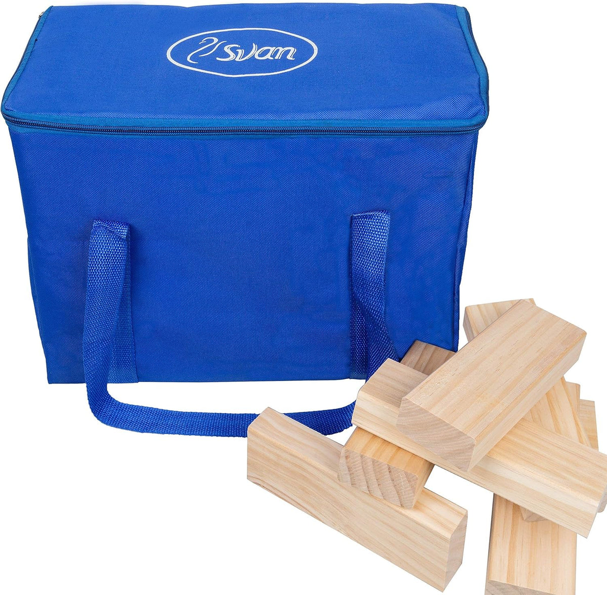 60pc Jumbo Tumbling Stacking Game with Carrying Bag Q76766