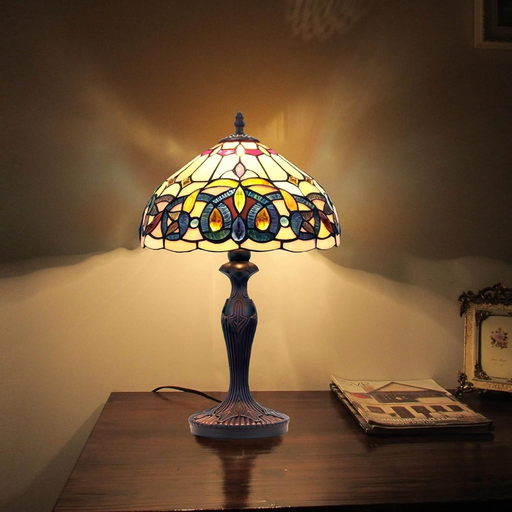 Dark Bronze 1 Light Table Lamp 12" Shade A35477