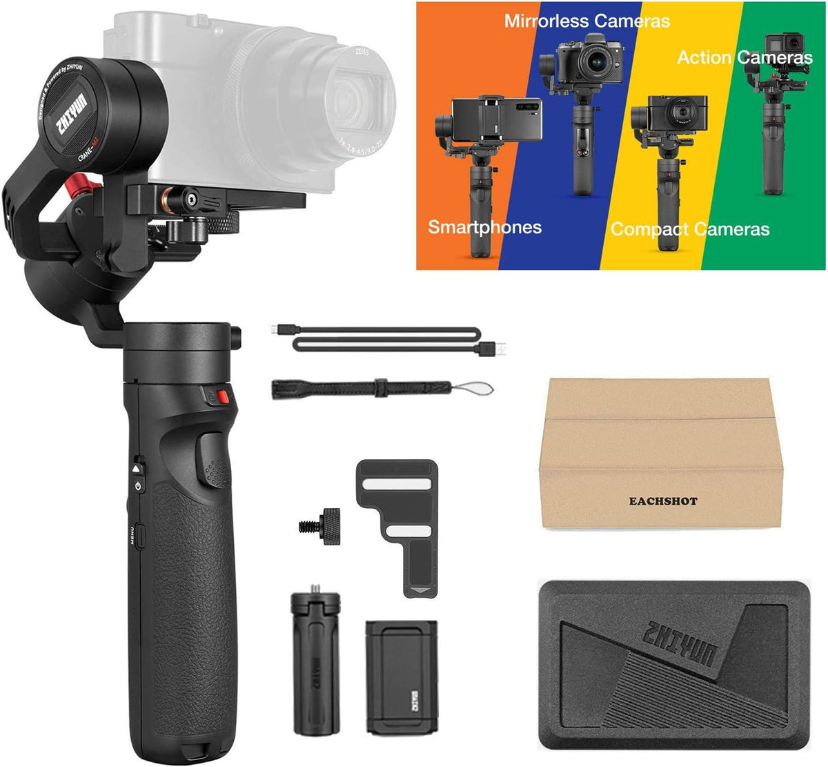 3-in-1 Handheld Gimbal Stabilizer K8088