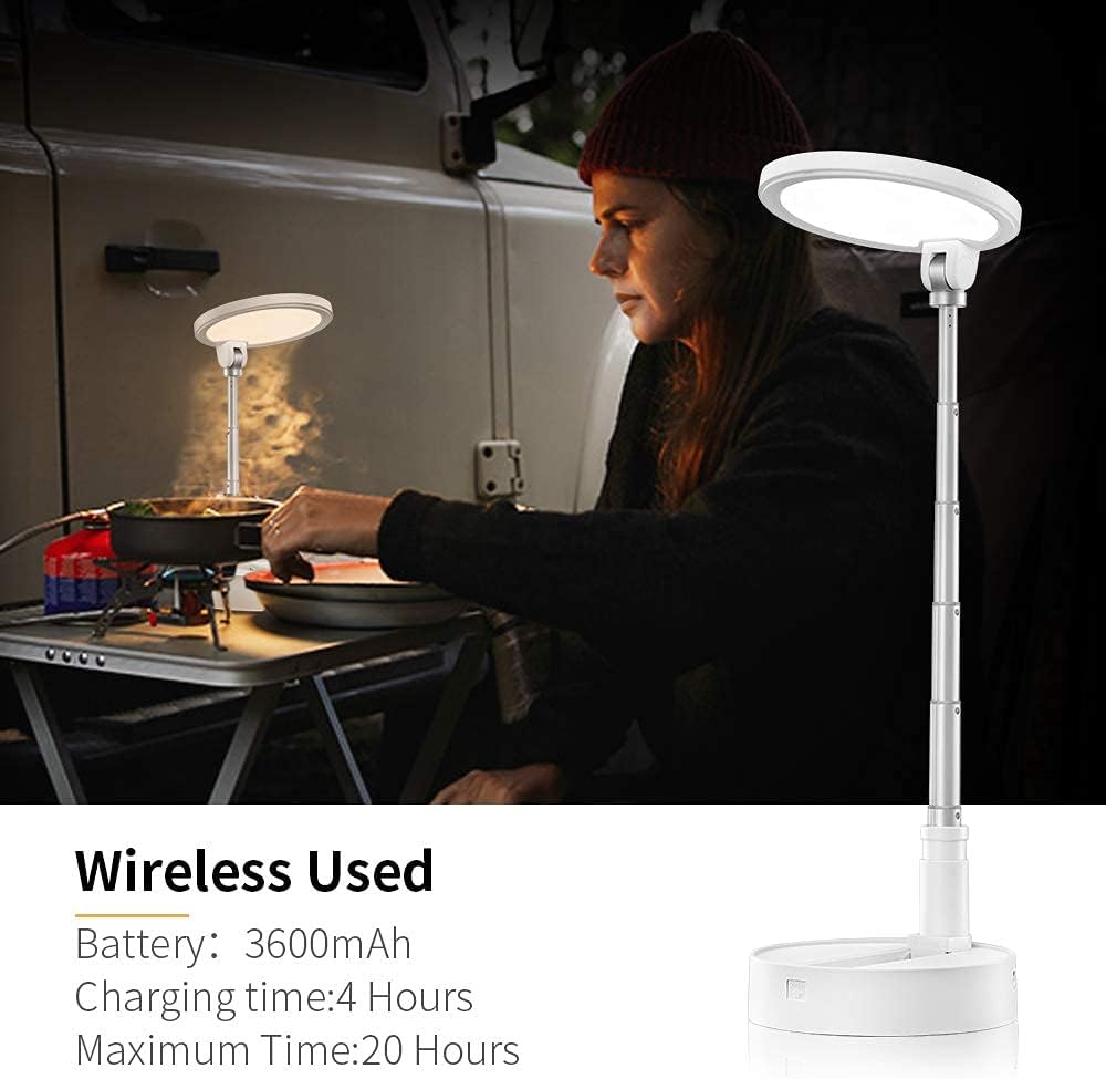 Table Lamp, Telescopic, Foldable, 5 Brightness, 3 Color Mode I1063
