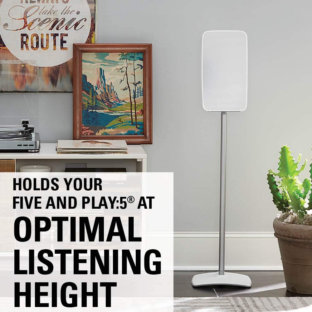 White Wireless Speaker Stand M890503
