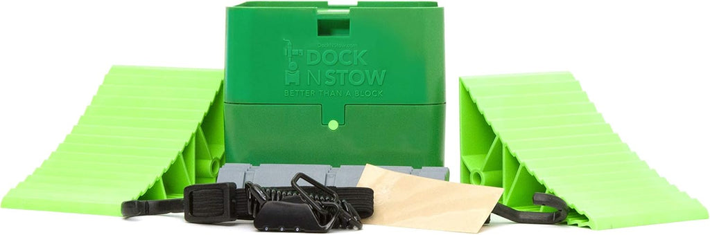 Trailer Jack Stand with Wheel Chocks and Lock O8694