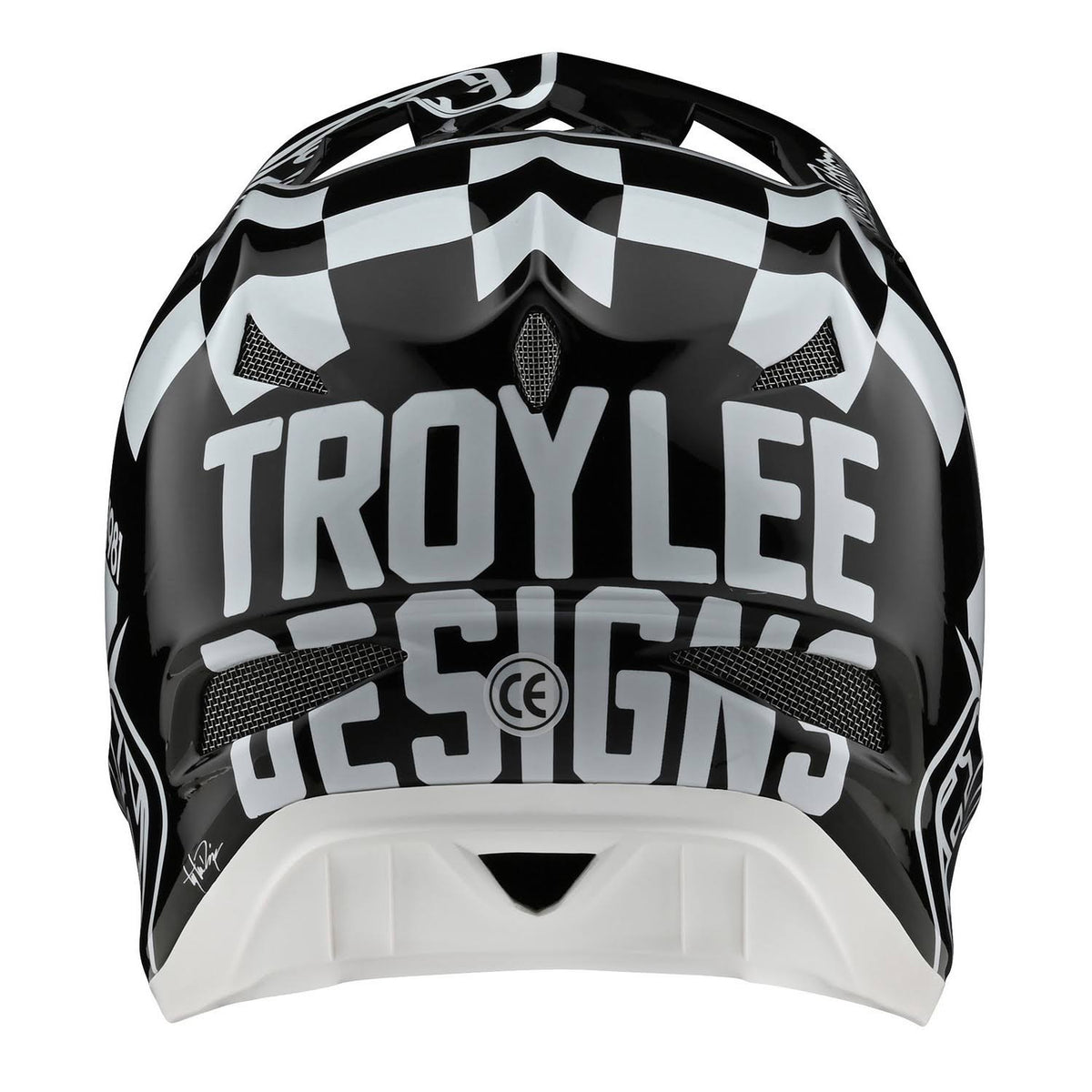 White-Black D3 Fiberlite Helmet - XL R659035
