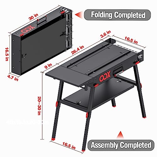 Black Stainless Steel Portable Folding Grill Table G3141