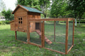 Large Two Tiers Wooden Chicken Coop with Egg Box Run H41789