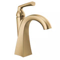 Single-Handle Single Hole Bathroom Faucet in Champagne Bronze B5857