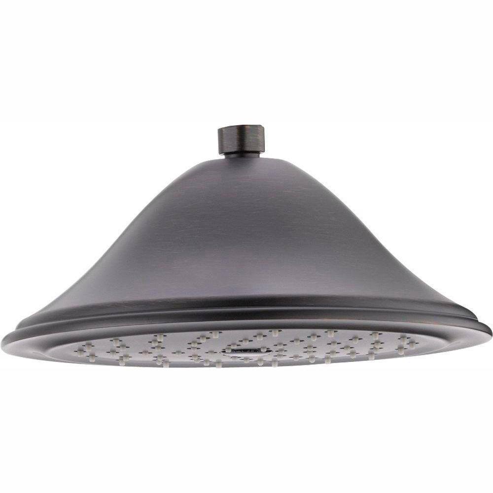Single Wall Mount Fixed Rain Shower Head in Venetian Bronze P26623