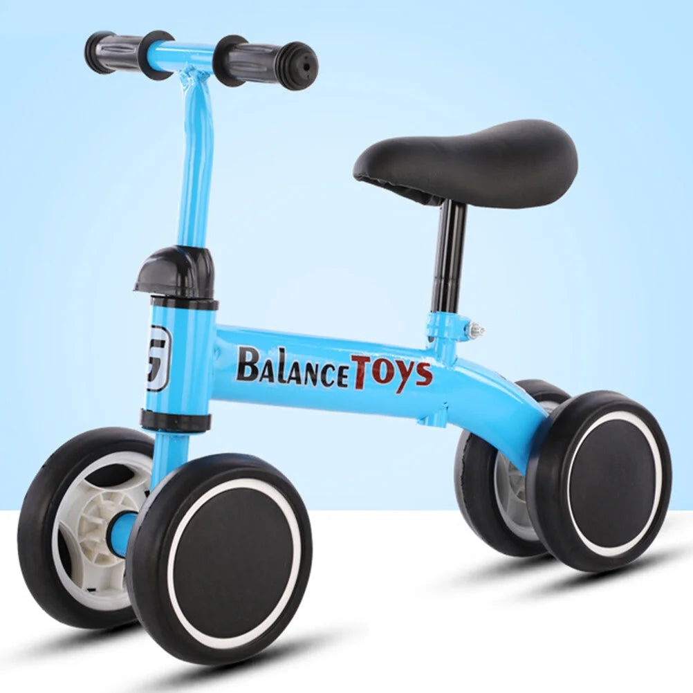 4 Wheels Blue Balance Bike D608