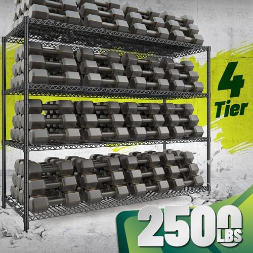 68.1"W 2500LBS Adjustable Wire Shelving Unit T245324