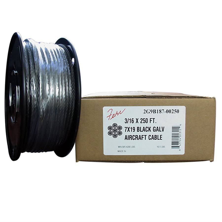 Black Aircraft Cable E529701
