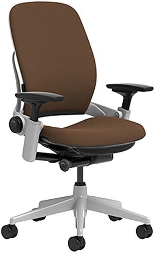 Black Steelcase Leap Chair with Platinum Base & Hard Floor Caster B99357