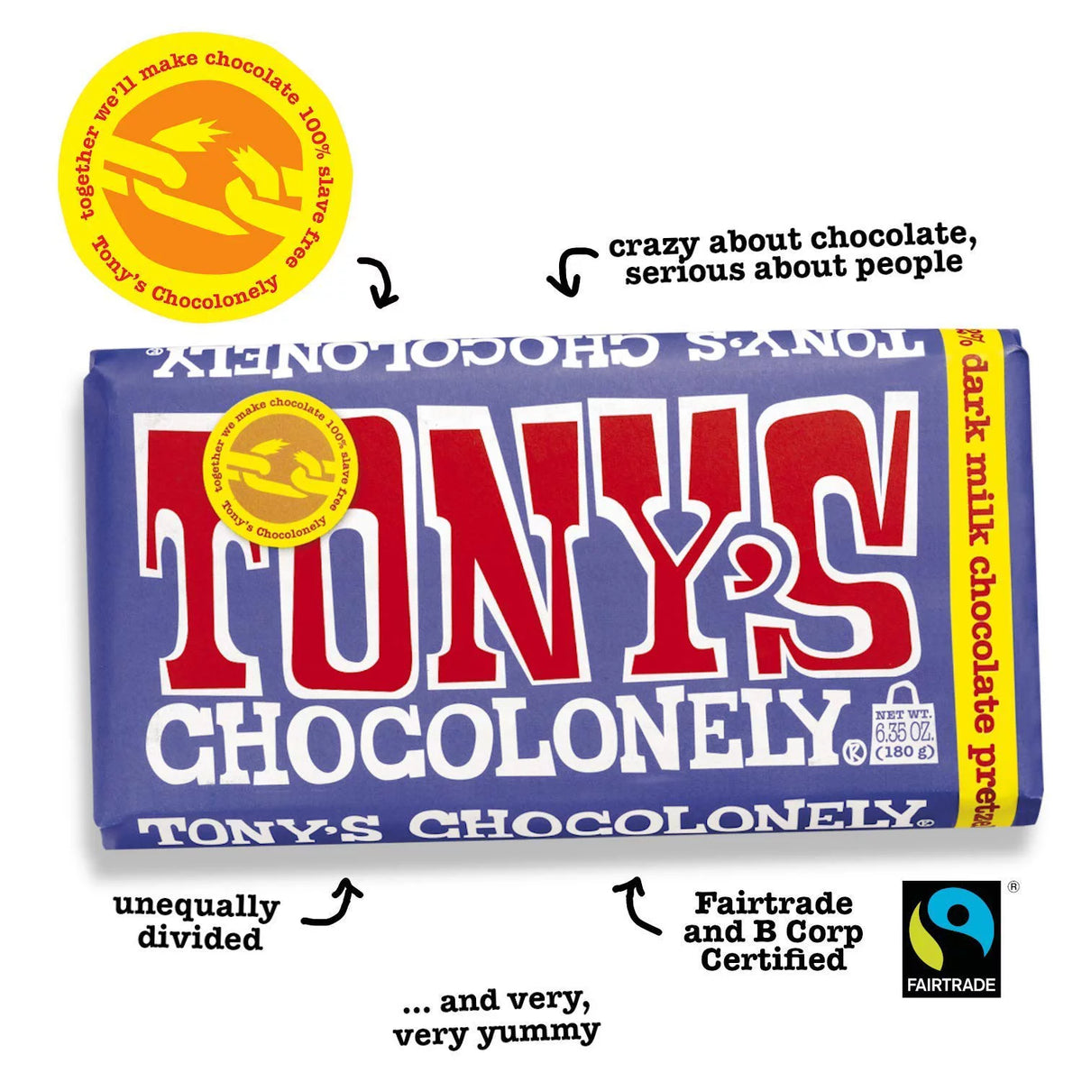 Dark Milk with Pretzel and Toffee Pack of 4 Chocolate Bars M512