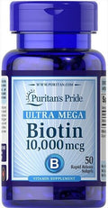 Biotin 10,000 mcg 50 Soft Capsule F542
