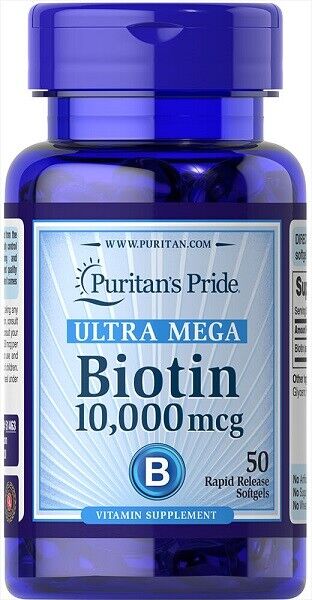 Biotin 10,000 mcg 50 Soft Capsule F542