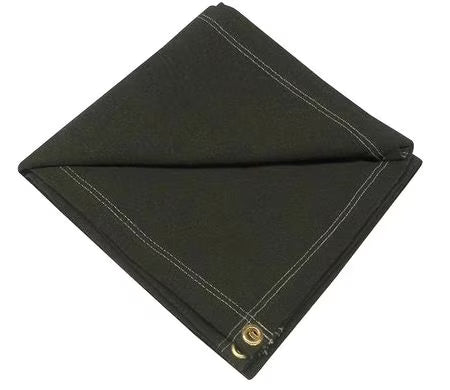 Green Flame Resistant Cotton Canvas Tarp Z885965