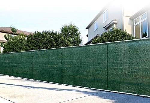 Green Privacy Fence Netting 8 x 50 with Woven Eyelets Q21243