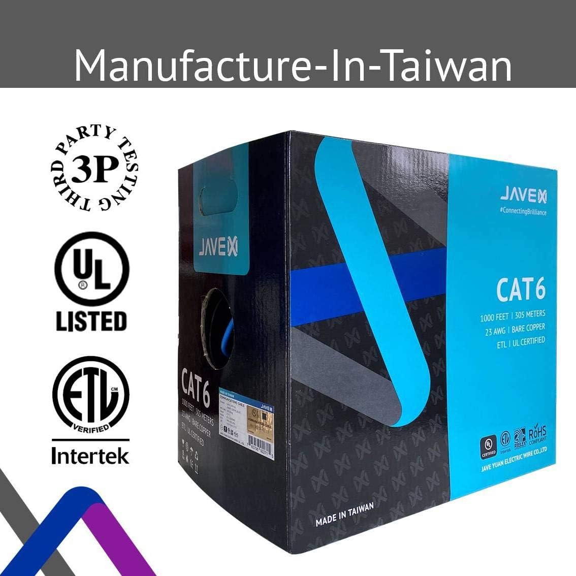 1000 Feet Blue UTP Ethernet Bulk Cable I488