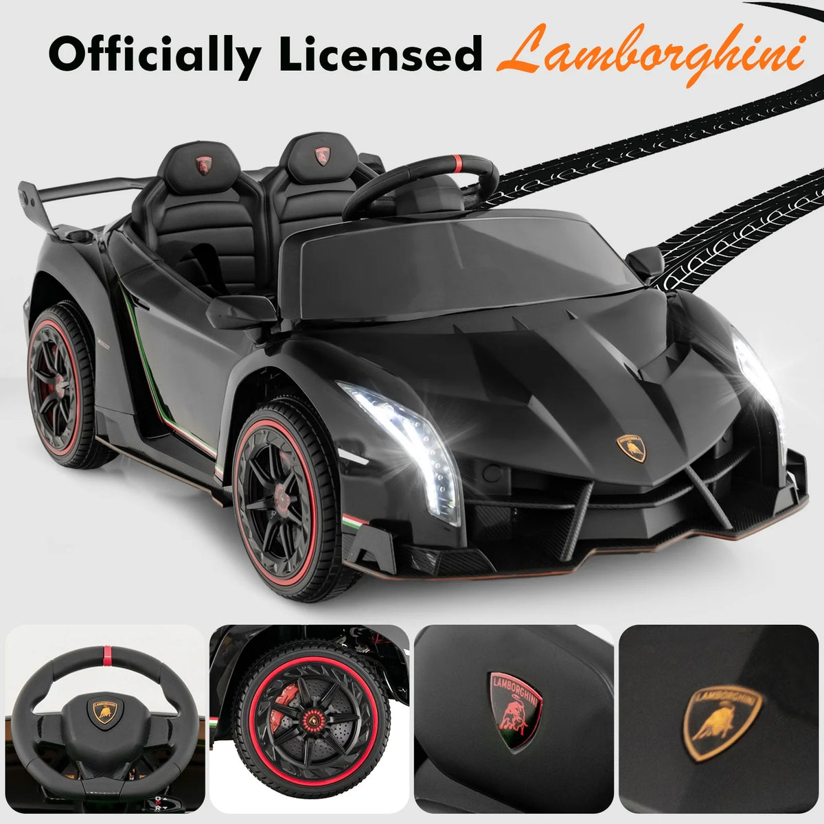 2 Seater Kids Ride on Car 12V 4WD Electric Vehicle G15337