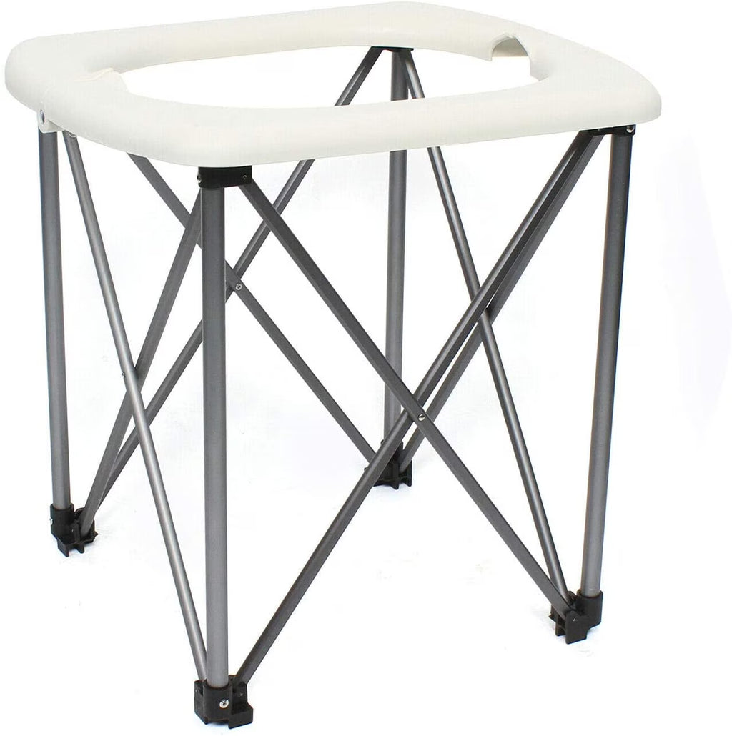 Portable Folding Toilet Commode Seat with Steel Feet G19280