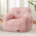 Furry Bean Bag Chair with Arms W15042