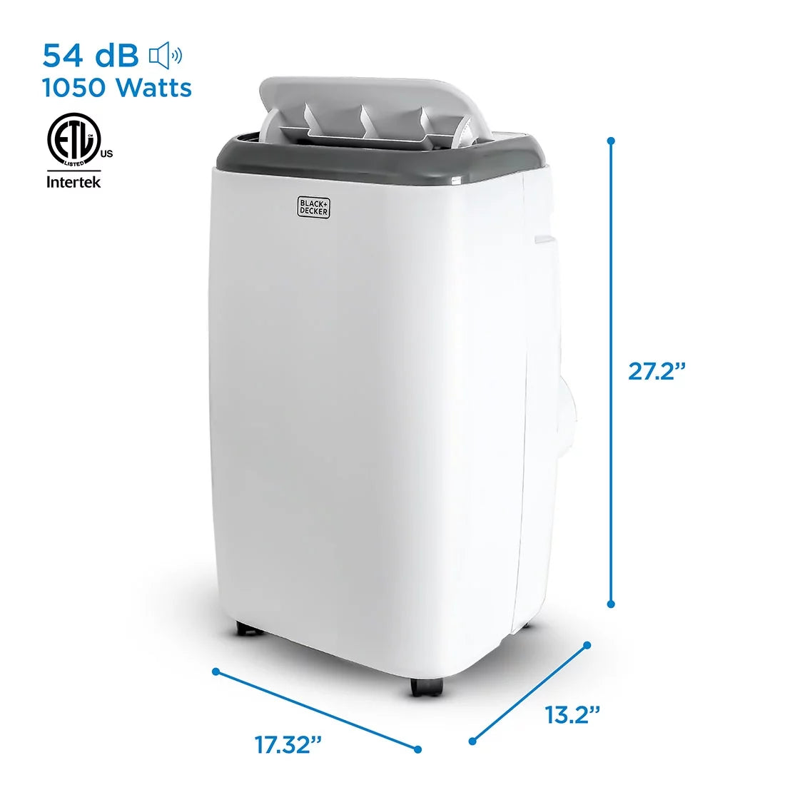 6000 BTU Portable Air Conditioner with Remote Control, White L28930
