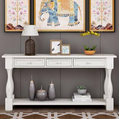 Antique White Console Table V967596
