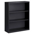 Charcoal 3 Shelf Metal Bookcase I41400