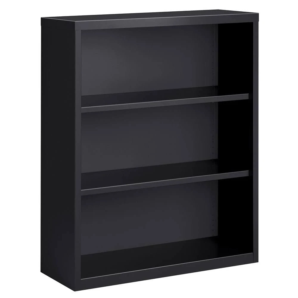 Charcoal 3 Shelf Metal Bookcase I41400