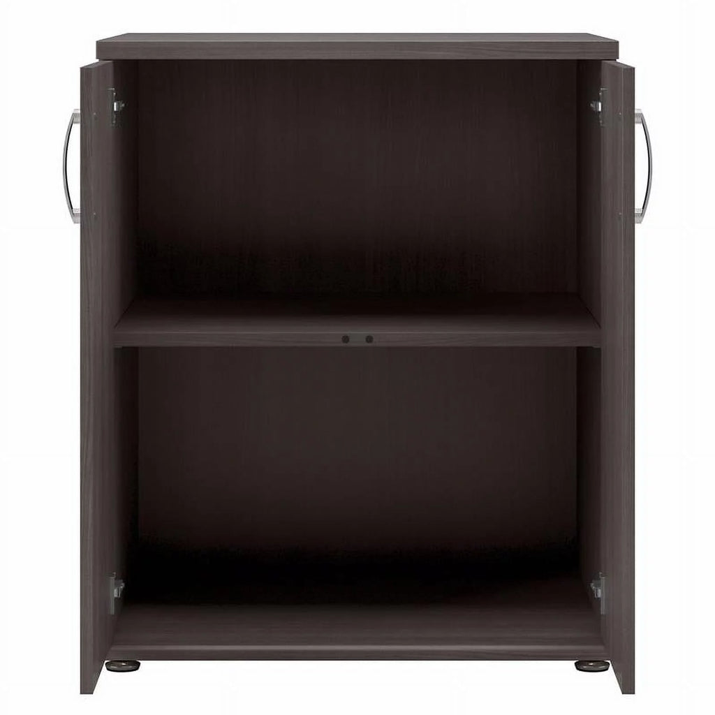 Storm Gray Engineered Wood Cabinet with Doors P3981
