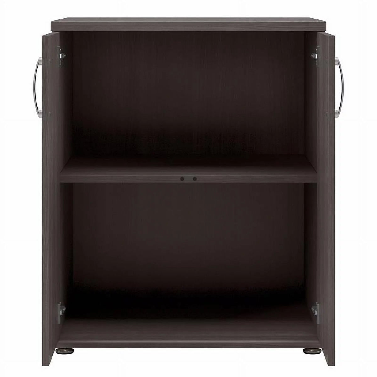 Storm Gray Engineered Wood Cabinet with Doors P3981