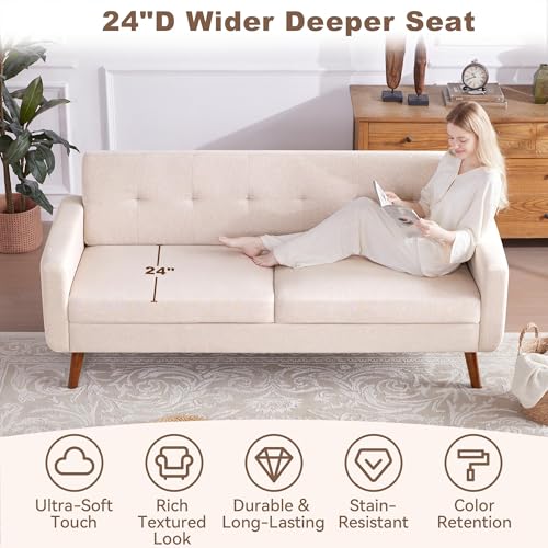 Beige L Shaped Sectional Sofa with Chaise R30123
