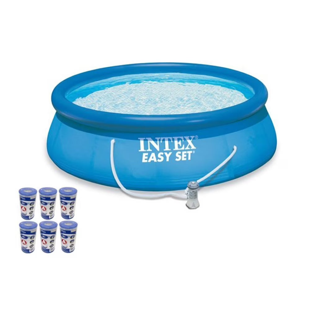 Above Ground Swimming Pool Kit with 6 Replacement Filters O27062