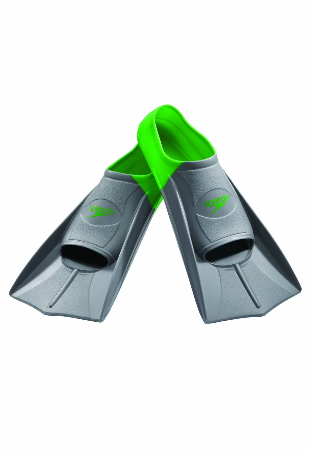 Short Blade Swim Training Fins Silicone Q448354