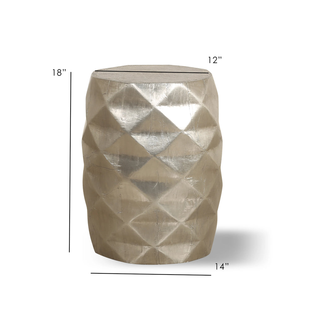 Modern Geometric Metal End Table C5953