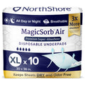 X-Large Disposable Underpads, 30x36 in., Pack/10 B1127