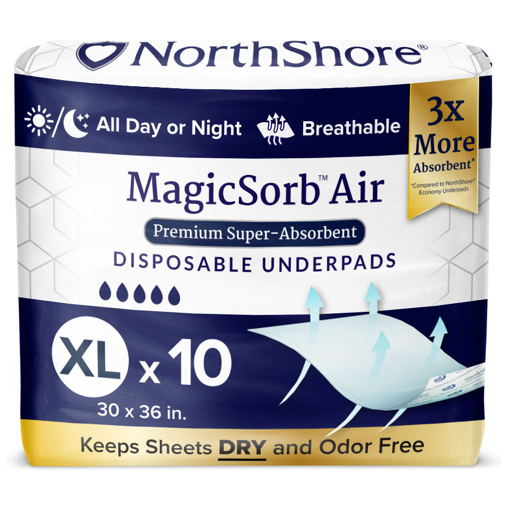 X-Large Disposable Underpads, 30x36 in., Pack/10 B1127