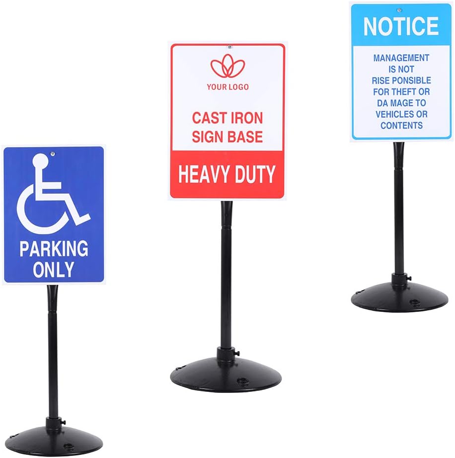 Cast Iron Sign Post and Base Kit with 48 Post and Bolts & Nuts Z61914