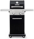 2-Burner Compact Propane Gas Grill with Foldable Sides Z1356